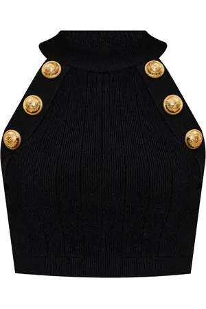 Balmain Topp med knappdetalj