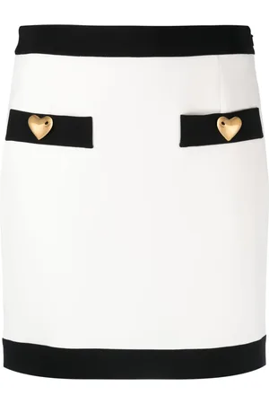 Moschino Figursydd kjol med knappdetalj