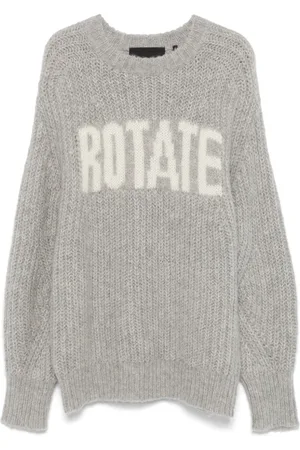 ROTATE Intarsiastickad tröja