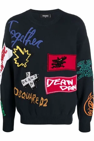 Dsquared2 Sweatshirt med logotypmärke