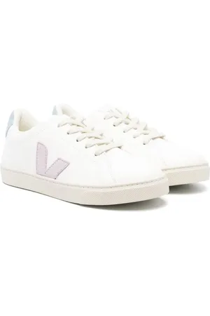 Veja Låga lädersneakers med logotypmärke