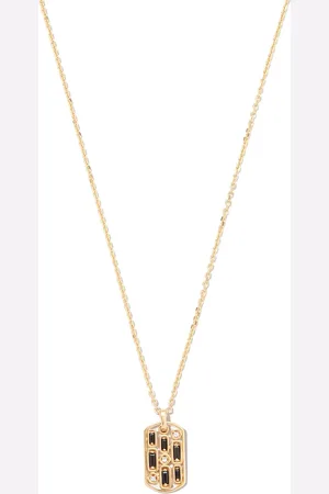 Suzanne Kalan Inlay halsband i 18K gult guld med hänge