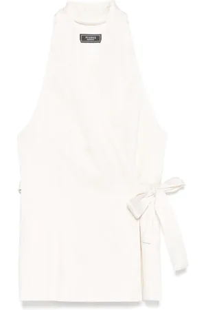 PESERICO SIGN Väst med krossad satin