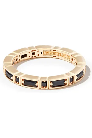 Suzanne Kalan Inlay Sideways ring i 18K gult guld med safir