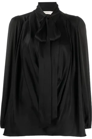 ZIMMERMANN Sidenblus med knytkrage