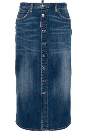 Dsquared2 Jeanskjol i midimodell