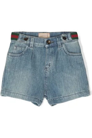 Gucci Web jeansshorts