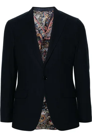 Etro Fiskbensmönstrad blazer