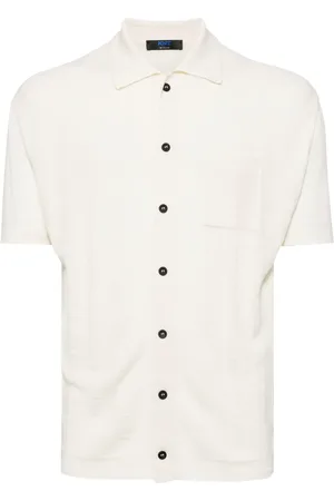 Kiton Stickad kortärmad kofta
