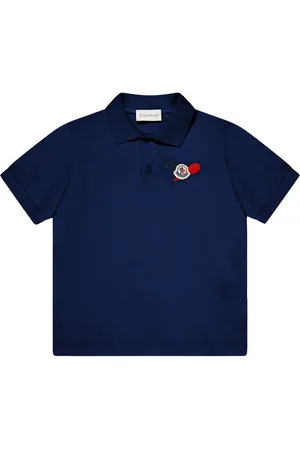 Moncler Pikétröja med logotypapplikation