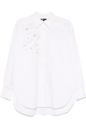 Maje Skjorta med blomapplikation