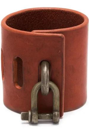 PARTS OF FOUR Restraint läderarmband med berlock