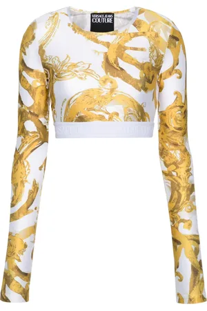 VERSACE Watercolour Couture croptop