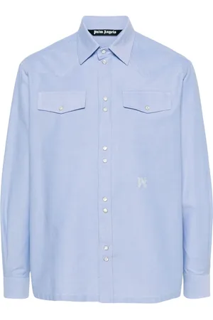 Palm Angels Skjorta med broderat monogram