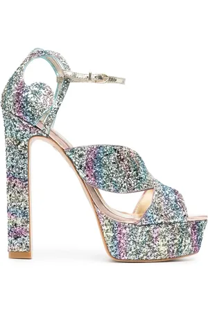 SOPHIA WEBSTER Rita glittriga sandaler 140 mm