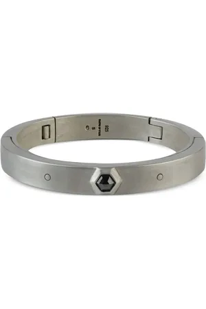 PARTS OF FOUR Sistema armband i sterlingsilver med svart diamant