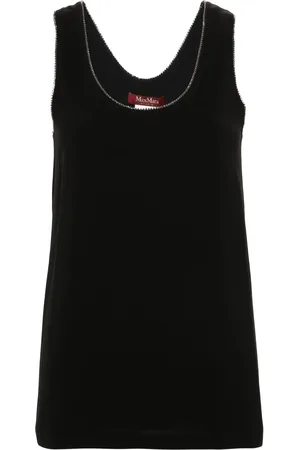 Max Mara Strassprydd topp