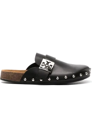 Tory Burch Lädertofflor med nitar
