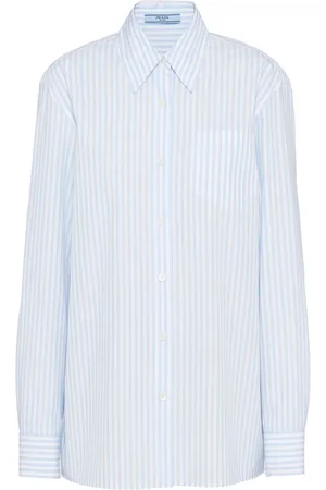 Prada Poplinskjorta i jacquard
