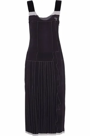 Prada ärmlös sidenklänning