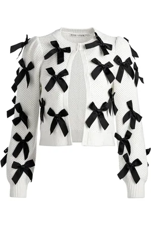 ALICE+OLIVIA Kitty kofta med rosett
