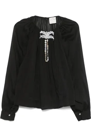 FORTE FORTE Pärlprydd blus