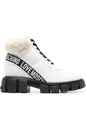Moschino Vadderade stövletter med snörning