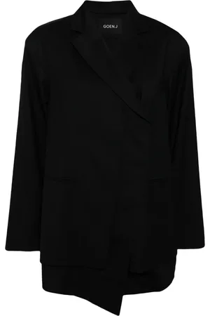 GOEN.J Enkelknäppt blazer med lagerdesign