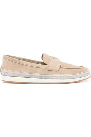 Prada Loafers med triangelformad logotyp