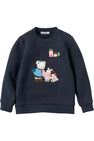 Familiar Sweatshirt med björnapplikation