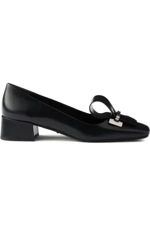 Prada Pumps i borstat läder 35 mm