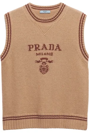 Prada Intarsiastickat ribbat linne
