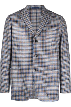 Sartorio Napoli Skotskrutig enkelknäppt blazer