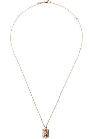 Suzanne Kalan Frenzy halsband i 18K roséguld med safir