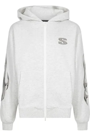 STAMPD Chrome Flame hoodie med dragkedja