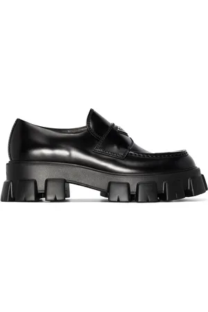 Prada Monolith läderloafers