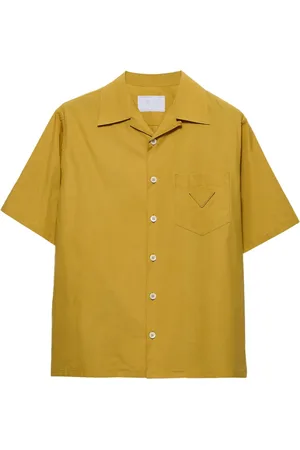 Prada Bowlingskjorta med logotypmärke