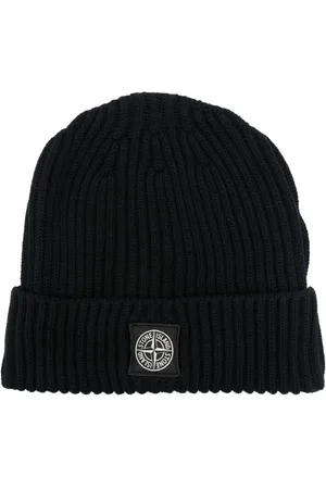 Stone Island Ribbstickad mössa