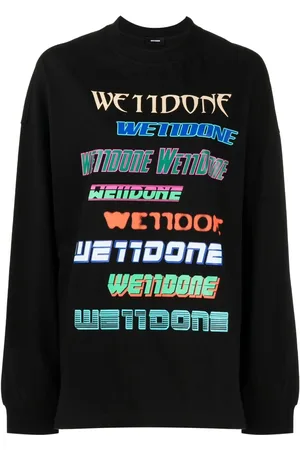 We11 Done Sweatshirt med logotyp