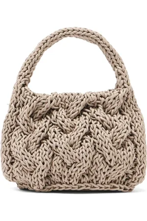 J.W.Anderson Liten kabelstickad totebag