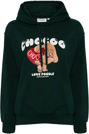 Chocoolate Hoodie med grafiskt tryck
