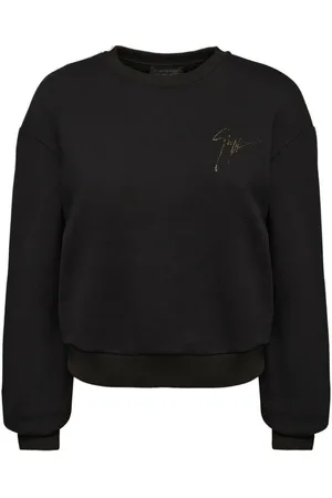 Giuseppe Zanotti Sauvanne sweatshirt med strassprydd logotyp