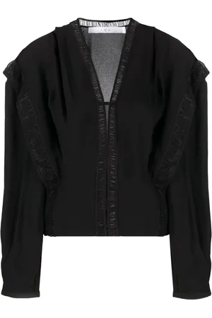 IRO Elea blus med spetsdetalj