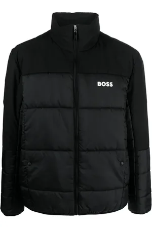 HUGO BOSS Vadderad jacka med logotyp