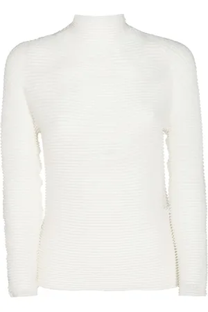 Issey Miyake Tröja med plisserad effekt