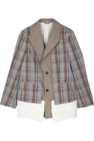 TOGA PULLA Rutig blazer med panel