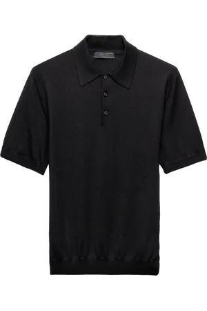 Prada Finstickad pikétröja