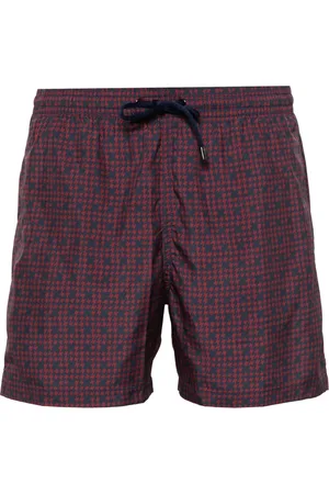 CANALI Hundtandsmönstrade shorts
