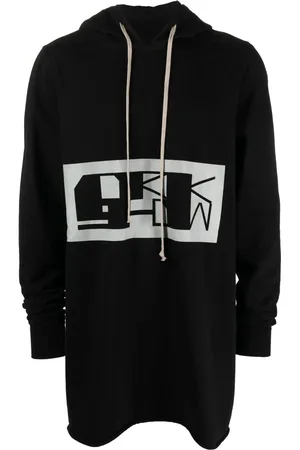 Rick Owens DRKSHDW hoodie med logotyp
