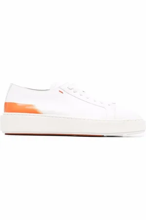 santoni Låga lädersneakers